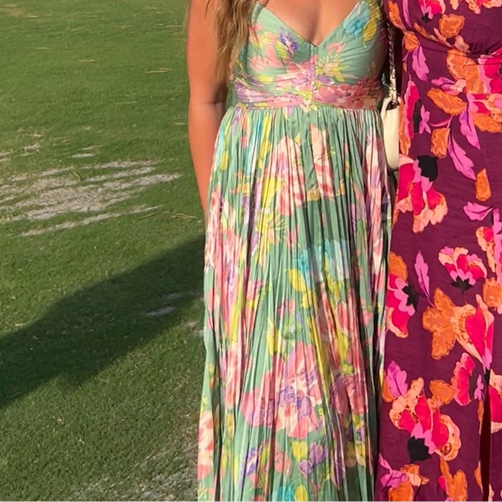 Astr Multicolor Floral midi Dress